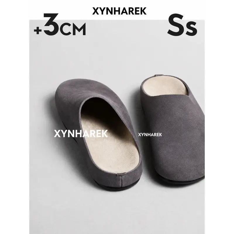 Clogs for Women, Clogs for Men, Genuine Leather Waterproof Suede Clogs, Unisex Slip On Slippers, Comfortable Wide Fit Shoes for Men, Closed Toe Casual Shoes for Women and Men