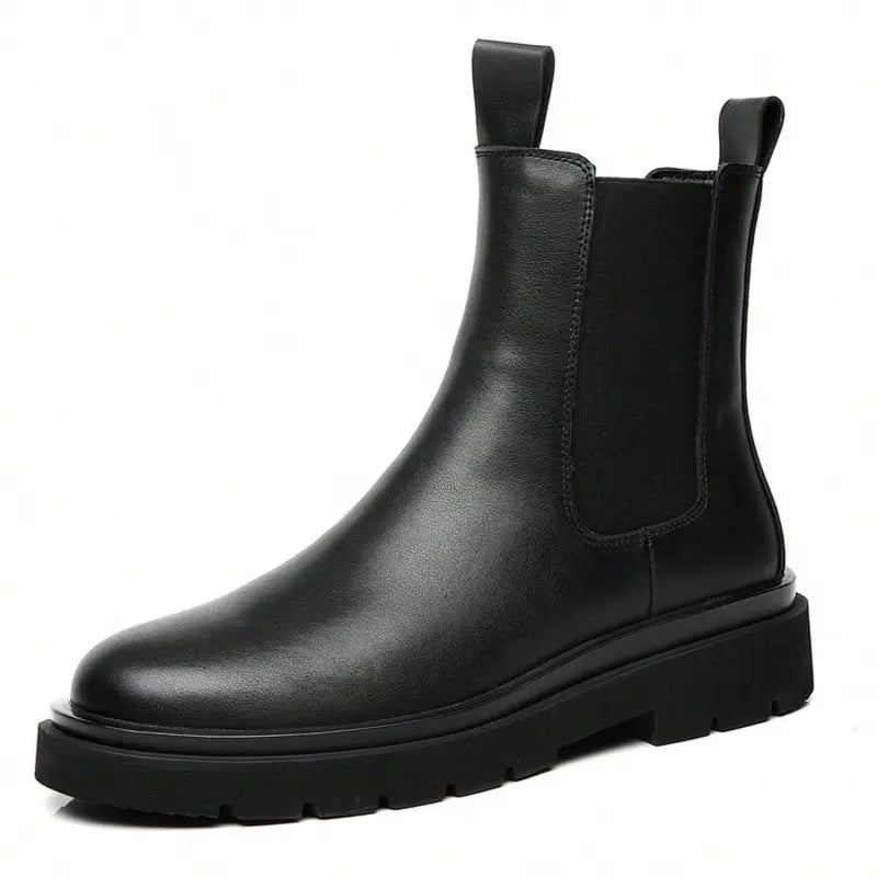 Men's Black Chelsea Boots - Comfortable Fit, Durable Sole, Footwear for Everyday Wear