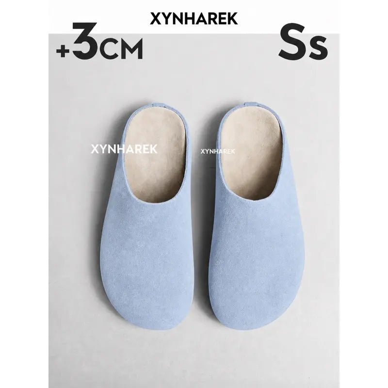 Clogs for Women, Clogs for Men, Genuine Leather Waterproof Suede Clogs, Unisex Slip On Slippers, Comfortable Wide Fit Shoes for Men, Closed Toe Casual Shoes for Women and Men