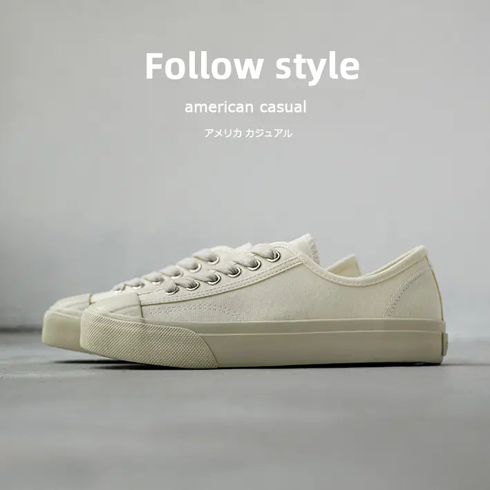 Women's 2026 New White High-Top Canvas Sneakers - Japanese Retro Casual Versatile Summer Shoes, Sneaker